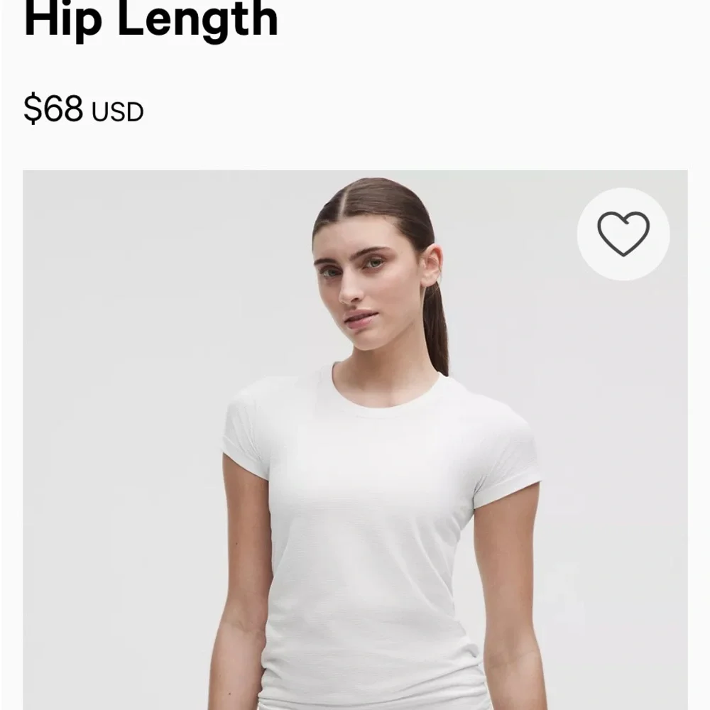 Lululemon Athletica White Short Sleeve Tee - Picture 2 of 3